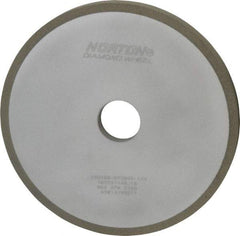 Norton - 7" Diam x 1-1/4" Hole x 1/2" Thick, 100 Grit Surface Grinding Wheel - Diamond, Type 1A1, Fine Grade, Resinoid Bond - Eagle Tool & Supply