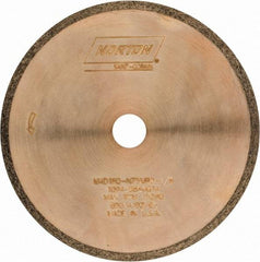 Norton - 4" Diam x 1/2" Hole, 180 Grit Surface Grinding Wheel - Diamond, Type 1A1R, Medium Grade - Eagle Tool & Supply