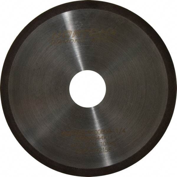Norton - 6" Diam x 1-1/4" Hole, 100 Grit Surface Grinding Wheel - Diamond, Type 1A1R, Coarse Grade - Eagle Tool & Supply