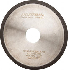 Norton - 6" Diam x 1-1/4" Hole, 150 Grit Surface Grinding Wheel - Diamond, Type 1A1R, Medium Grade - Eagle Tool & Supply