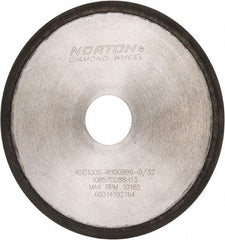 Norton - 6" Diam x 1-1/4" Hole, 100 Grit Surface Grinding Wheel - Type 1A1R, Coarse Grade - Eagle Tool & Supply