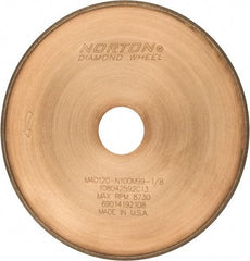 Norton - 7" Diam x 1-1/4" Hole, 120 Grit Surface Grinding Wheel - Diamond, Type 1A1R, Coarse Grade - Eagle Tool & Supply