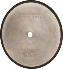 Norton - 8" Diam x 5/8" Hole, 120 Grit Surface Grinding Wheel - Diamond, Type 1A1R, Coarse Grade - Eagle Tool & Supply