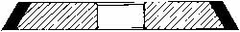 Norton - 6" Diam x 1-1/4" Hole x 3/32" Thick, 320 Grit Surface Grinding Wheel - Diamond, Type 1V1P, Extra Fine Grade, Resinoid Bond - Eagle Tool & Supply