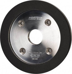 Norton - 6" Diam, 1-1/4" Hole Size, 3/4" Overall Thickness, 220 Grit, Type 6 Tool & Cutter Grinding Wheel - Very Fine Grade, Diamond, P Hardness, Vitrified Bond - Eagle Tool & Supply