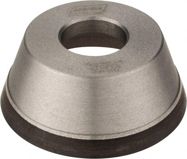 Norton - 3-3/4" Diam, 1-1/4" Hole Size, 1-1/2" Overall Thickness, 120 Grit, Type 11 Tool & Cutter Grinding Wheel - Fine Grade, CBN, Resinoid Bond - Eagle Tool & Supply