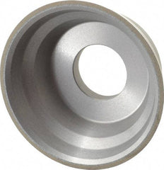 Norton - 3-3/4" Diam, 1-1/4" Hole Size, 1-1/2" Overall Thickness, 150 Grit, Type 11 Tool & Cutter Grinding Wheel - Very Fine Grade, CBN, Resinoid Bond - Eagle Tool & Supply