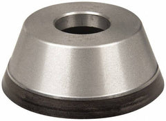 Norton - 3-3/4" Diam, 1-1/4" Hole Size, 1-1/2" Overall Thickness, 100 Grit, Type 11 Tool & Cutter Grinding Wheel - Fine Grade, CBN, Resinoid Bond - Eagle Tool & Supply