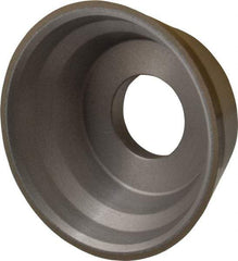 Norton - 3-3/4" Diam, 1-1/4" Hole Size, 1-1/2" Overall Thickness, 150 Grit, Type 11 Tool & Cutter Grinding Wheel - Very Fine Grade, Diamond, Resinoid Bond - Eagle Tool & Supply