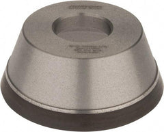 Norton - 3-3/4" Diam, 1-1/4" Hole Size, 1-1/2" Overall Thickness, 120 Grit, Type 11 Tool & Cutter Grinding Wheel - Fine Grade, Diamond, Resinoid Bond - Eagle Tool & Supply