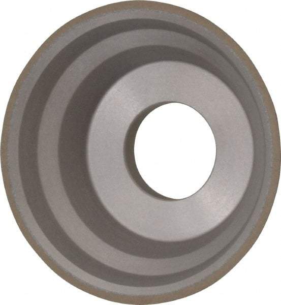 Norton - 3-3/4" Diam, 1-1/4" Hole Size, 1-1/2" Overall Thickness, 150 Grit, Type 11 Tool & Cutter Grinding Wheel - Very Fine Grade, Diamond, Resinoid Bond - Eagle Tool & Supply