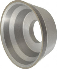 Norton - 3-3/4" Diam, 1-1/4" Hole Size, 1-1/2" Overall Thickness, 220 Grit, Type 11 Tool & Cutter Grinding Wheel - Very Fine Grade, Diamond, Resinoid Bond - Eagle Tool & Supply