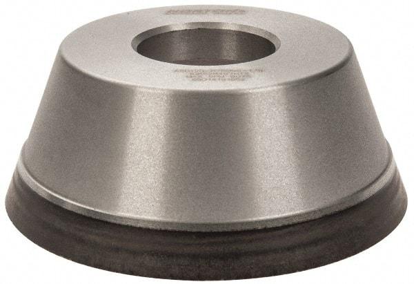 Norton - 3-3/4" Diam, 1-1/4" Hole Size, 1-1/2" Overall Thickness, 120 Grit, Type 11 Tool & Cutter Grinding Wheel - Fine Grade, Diamond, Resinoid Bond - Eagle Tool & Supply