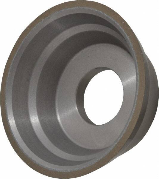 Norton - 3-3/4" Diam, 1-1/4" Hole Size, 1-1/2" Overall Thickness, 150 Grit, Type 11 Tool & Cutter Grinding Wheel - Very Fine Grade, Diamond, Resinoid Bond - Eagle Tool & Supply