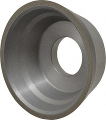 Norton - 3-3/4" Diam, 1-1/4" Hole Size, 1-1/2" Overall Thickness, 100 Grit, Type 11 Tool & Cutter Grinding Wheel - Fine Grade, Diamond, Resinoid Bond - Eagle Tool & Supply