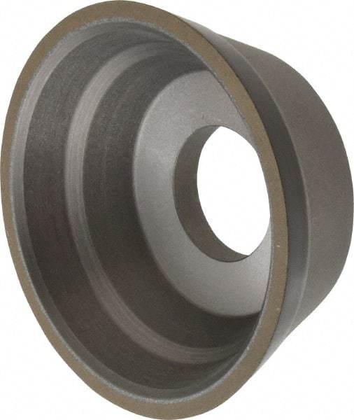 Norton - 3-3/4" Diam, 1-1/4" Hole Size, 1-1/2" Overall Thickness, 180 Grit, Type 11 Tool & Cutter Grinding Wheel - Very Fine Grade, Diamond, Resinoid Bond - Eagle Tool & Supply