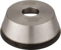 Norton - 5" Diam, 1-1/4" Hole Size, 1-3/4" Overall Thickness, 120 Grit, Type 11 Tool & Cutter Grinding Wheel - Fine Grade, Diamond, Resinoid Bond - Eagle Tool & Supply