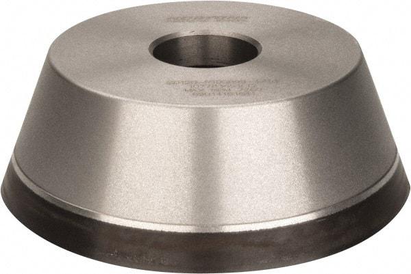 Norton - 5" Diam, 1-1/4" Hole Size, 1-3/4" Overall Thickness, 120 Grit, Type 11 Tool & Cutter Grinding Wheel - Fine Grade, Diamond, Resinoid Bond - Eagle Tool & Supply
