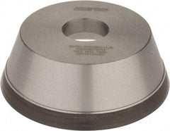 Norton - 5" Diam, 1-1/4" Hole Size, 1-3/4" Overall Thickness, 150 Grit, Type 11 Tool & Cutter Grinding Wheel - Very Fine Grade, Diamond, Resinoid Bond - Eagle Tool & Supply