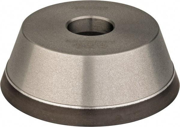 Norton - 5" Diam, 1-1/4" Hole Size, 1-3/4" Overall Thickness, 180 Grit, Type 11 Tool & Cutter Grinding Wheel - Very Fine Grade, Diamond, Resinoid Bond - Eagle Tool & Supply