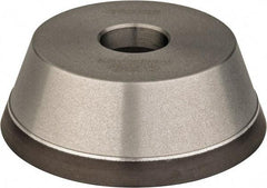 Norton - 5" Diam, 1-1/4" Hole Size, 1-3/4" Overall Thickness, 180 Grit, Type 11 Tool & Cutter Grinding Wheel - Very Fine Grade, Diamond, Resinoid Bond - Eagle Tool & Supply