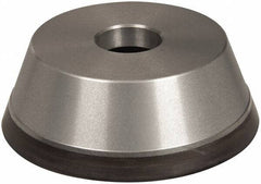Norton - 5" Diam, 1-1/4" Hole Size, 1-3/4" Overall Thickness, 220 Grit, Type 11 Tool & Cutter Grinding Wheel - Very Fine Grade, Diamond, Resinoid Bond - Eagle Tool & Supply