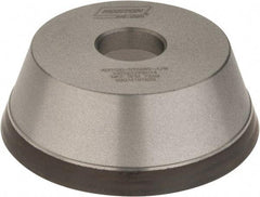 Norton - 5" Diam, 1-1/4" Hole Size, 1-3/4" Overall Thickness, 120 Grit, Type 11 Tool & Cutter Grinding Wheel - Fine Grade, Diamond, Resinoid Bond - Eagle Tool & Supply