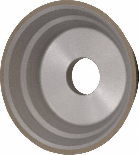Norton - 5" Diam, 1-1/4" Hole Size, 1-3/4" Overall Thickness, 150 Grit, Type 11 Tool & Cutter Grinding Wheel - Very Fine Grade, Diamond, Resinoid Bond - Eagle Tool & Supply