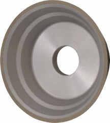 Norton - 5" Diam, 1-1/4" Hole Size, 1-3/4" Overall Thickness, 150 Grit, Type 11 Tool & Cutter Grinding Wheel - Very Fine Grade, Diamond, Resinoid Bond - Eagle Tool & Supply