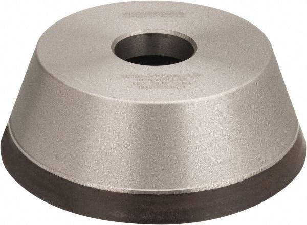 Norton - 5" Diam, 1-1/4" Hole Size, 1-3/4" Overall Thickness, 180 Grit, Type 11 Tool & Cutter Grinding Wheel - Very Fine Grade, Diamond, Resinoid Bond - Eagle Tool & Supply