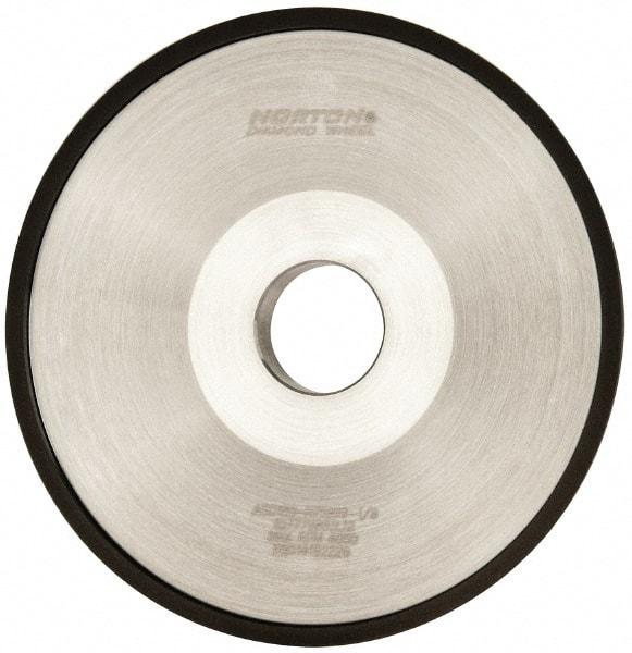 Norton - 6" Diam, 1-1/4" Hole Size, 1" Overall Thickness, 180 Grit, Type 12 Tool & Cutter Grinding Wheel - Very Fine Grade, Diamond, Resinoid Bond - Eagle Tool & Supply