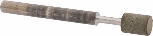 Norton - 3/16" Head Diam x 1/4" Head Thickness Diamond (Abrasive) Grinding Pin - 1/8" Shank Diam x 1-1/2" Shank Length, Fine Grade, 100 Grit - Eagle Tool & Supply
