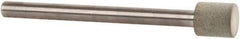 Norton - 1/4" Head Diam x 1/4" Head Thickness Diamond (Abrasive) Grinding Pin - 1/8" Shank Diam x 1-1/2" Shank Length, Fine Grade, 100 Grit - Eagle Tool & Supply