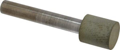 Norton - 1/2" Head Diam x 1/2" Head Thickness Diamond (Abrasive) Grinding Pin - 1/4" Shank Diam x 1-1/2" Shank Length, Very Fine Grade, 220 Grit - Eagle Tool & Supply