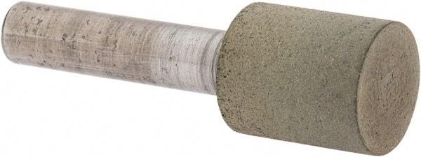 Norton - 1/2" Head Diam x 1/2" Head Thickness Diamond (Abrasive) Grinding Pin - 1/4" Shank Diam x 1-1/2" Shank Length, Fine Grade, 100 Grit - Eagle Tool & Supply