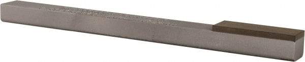 Norton - Coarse, 1" Length of Cut, Single End Diamond Hone - 10/20 Micron, 3/8" Wide x 1/4" High x 4" OAL - Eagle Tool & Supply