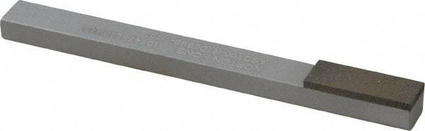 Norton - Fine, 1" Length of Cut, Single End Diamond Hone - 100 Grit, 3/8" Wide x 1/4" High x 4" OAL - Eagle Tool & Supply