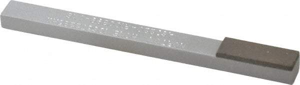 Norton - Very Fine, 1" Length of Cut, Single End Diamond Hone - 220 Grit, 3/8" Wide x 1/4" High x 4" OAL - Eagle Tool & Supply