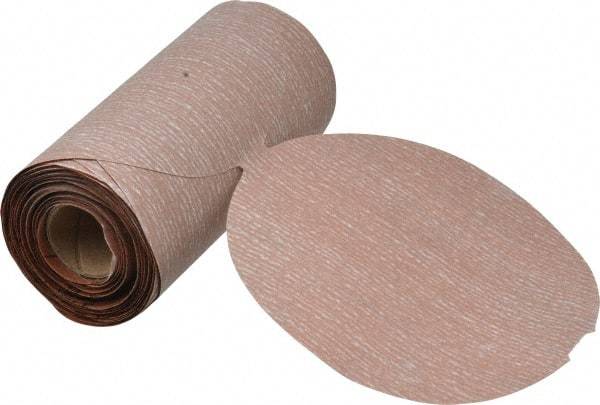 Norton - 5" Diam, 800 Grit Aluminum Oxide Adhesive PSA Disc - Ultra Fine Grade, Natural, B Weighted Backing, Flexible - Eagle Tool & Supply