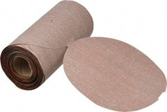Norton - 5" Diam, 800 Grit Aluminum Oxide Adhesive PSA Disc - Ultra Fine Grade, Natural, B Weighted Backing, Flexible - Eagle Tool & Supply