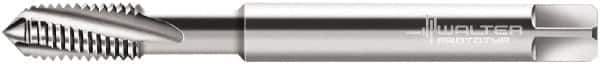 Walter-Prototyp - M3x0.50 Metric 3 Flute 6HX Modified Bottoming Spiral Flute Tap - Powdered Metal, Bright Finish, 56mm OAL, Right Hand Flute, Right Hand Thread, Series 20416 - Exact Industrial Supply