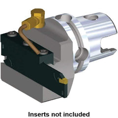 Kennametal - 26 Insert, 54.8mm Head Length, Modular Grooving Blade Holder Head - Right Hand Cut, System Size KM40, Through Coolant, Series A2 - Eagle Tool & Supply