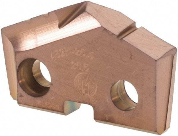 Allied Machine and Engineering - 25.5mm Diam x 3/16" Thick, Seat Code 2, 132° Included Angle Spade Drill Insert - AM200 Coated, Cobalt, Grade Super Cobalt, Series GEN2 T-A - Eagle Tool & Supply