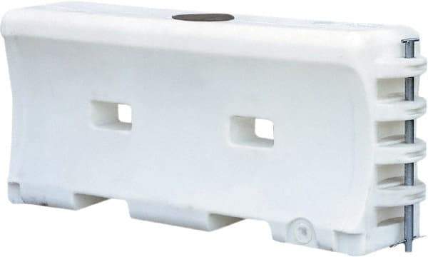 VizCon - 32" High x 6' Max Width Barrier - Low Density Polyethylene, White - Eagle Tool & Supply