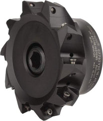 Kennametal - 5" Cut Diam, 0.138" Max Depth, 1-1/2" Arbor Hole, 10 Inserts, XE 16 Insert Style, Indexable Copy Face Mill - C7792VXE16-A5.0Z10R Cutter Style, 2.48" High, Through Coolant, Series 7792 - Eagle Tool & Supply