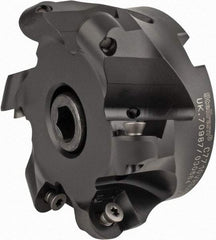 Kennametal - 4" Cut Diam, 0.394" Max Depth, 1-1/4" Arbor Hole, 6 Inserts, RD 20 Insert Style, Indexable Copy Face Mill - C7710VRD20A4.00Z06R Cutter Style, 1.969" High, Through Coolant, Series 7710 - Eagle Tool & Supply