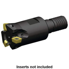 Kennametal - 5/8" Cutting Diam, Modular Connection Indexable Copy End Mill - 2 Inserts, XPLT0603 Insert, A7792VXP06SA.625Z02R1 Toolholder - Eagle Tool & Supply