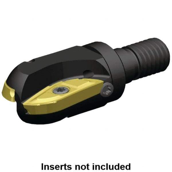 Kennametal - 1-1/4" Cutting Diam, 29mm Shank Diam, Modular Connection Indexable Copy End Mill - 2 Inserts, XPNT101043RF Insert, 5505 Toolholder, Steel, Through Coolant - Eagle Tool & Supply