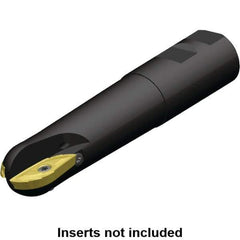 Kennametal - 1-1/4" Cut Diam, 1-1/4" Max Depth of Cut, 1" Shank Diam, 134.12mm OAL, Indexable Ball Nose End Mill - 3" Head Length, Weldon Shank, 5505 Toolholder, XPNT32320612RF Insert - Eagle Tool & Supply