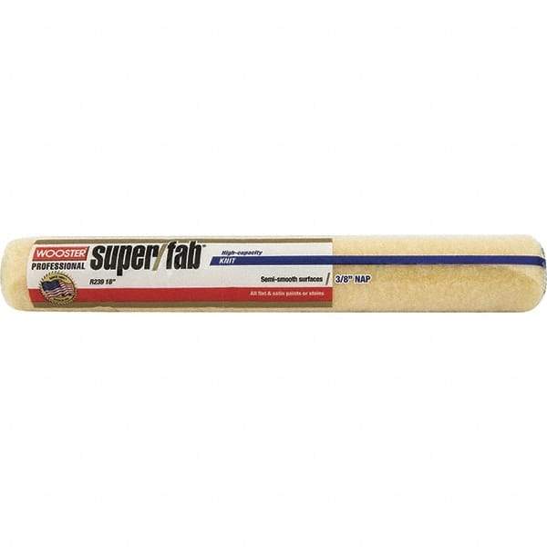 Wooster Brush - 3/8" Nap, 18" Wide Paint Roller - Medium Texture, Synthetic Knit - Eagle Tool & Supply